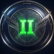 Tier 2 emblem: a green numeral two on a winged metal shield